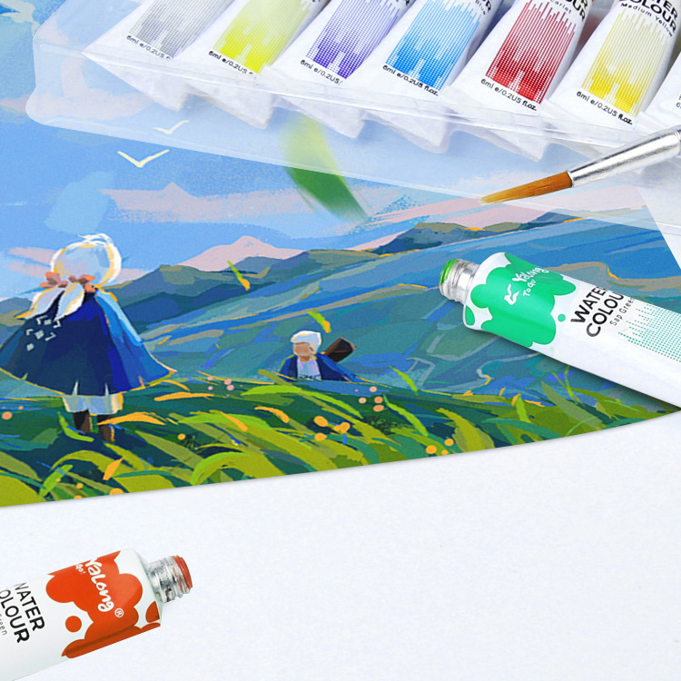 Yalong Cross-border Student Wholesale Children's Painting and Student watercolor painting sets Application Scenario