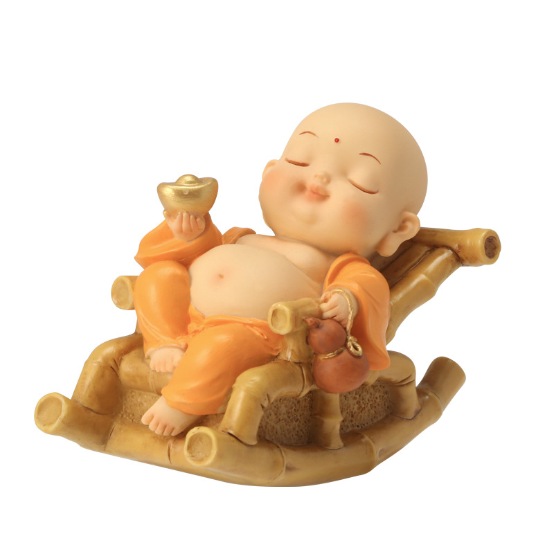 New small Maitreya lounge chair, Chinese-style tea room table decoration, accessories, gifts, and decorative items Item Picture