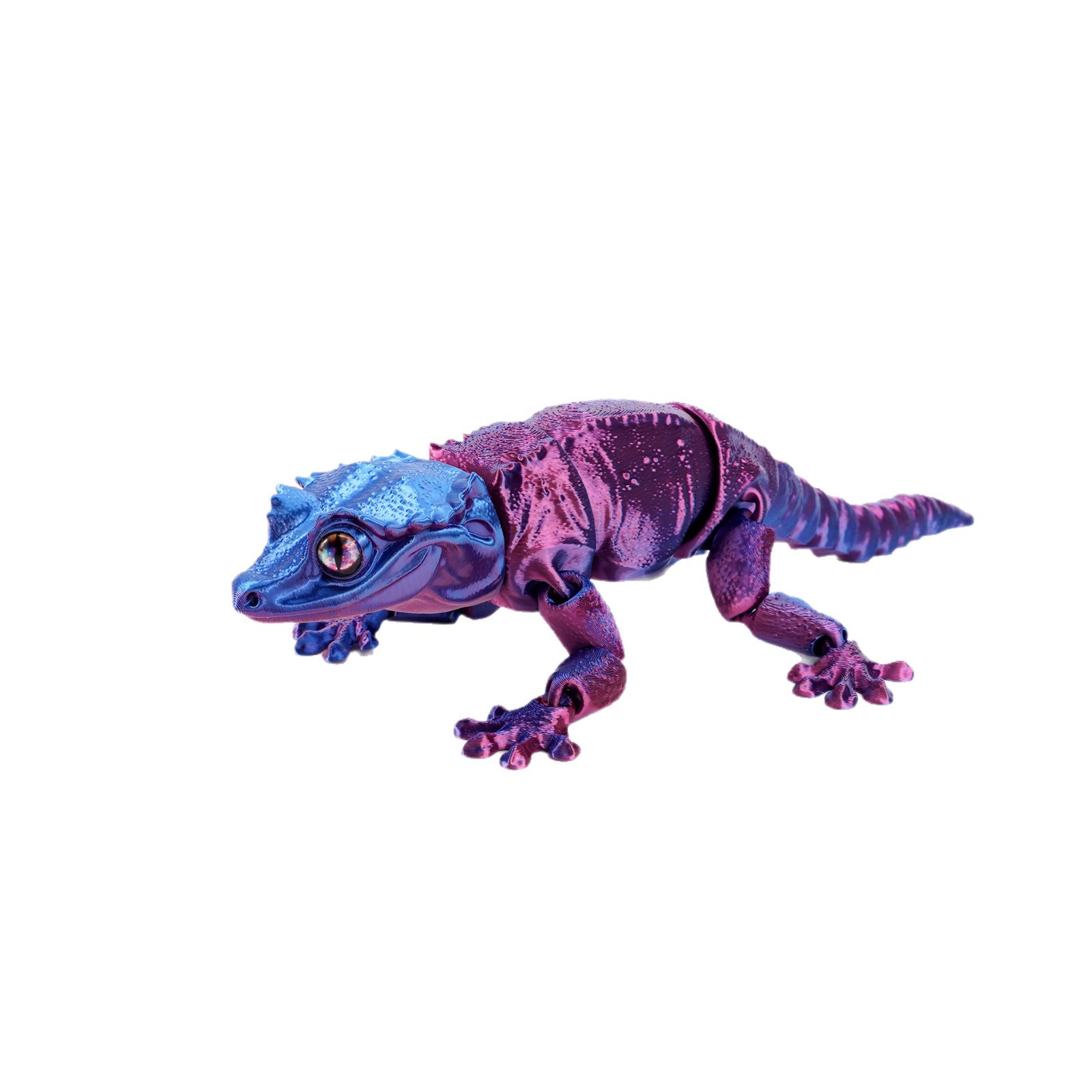 The 3D printed cross-border best-selling crested lizard animal figure-piece is cute and adorable. The lizard can move and features an integrated joint design Item Picture