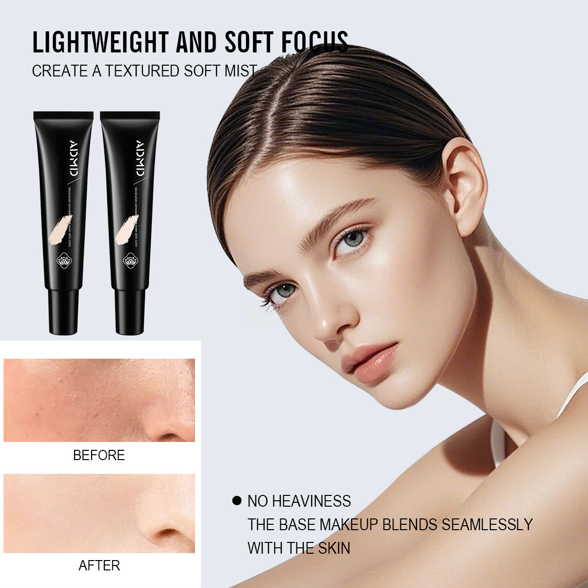 ADMD Primer Primer provides long-lasting moisturizing without powder sticking and fits well. Wholesale of BB Primer Primer Application Scenario