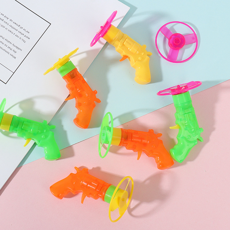 迷你飞盘枪儿童闪光飞行飞盘弹射旋转陀螺户外亲子互动趣味玩具产品图