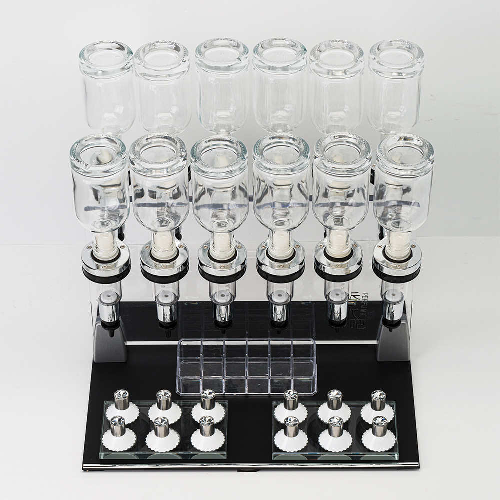 散装香水展示架吧散销售迷你小柜台6泵头分装器地摊货架产品图