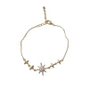 A unique, stylish, full-diamond star bracelet for women, with a touch of individuality, light luxury, versatility, and a sense of high-end sparkle. Source manufacturer Item Picture