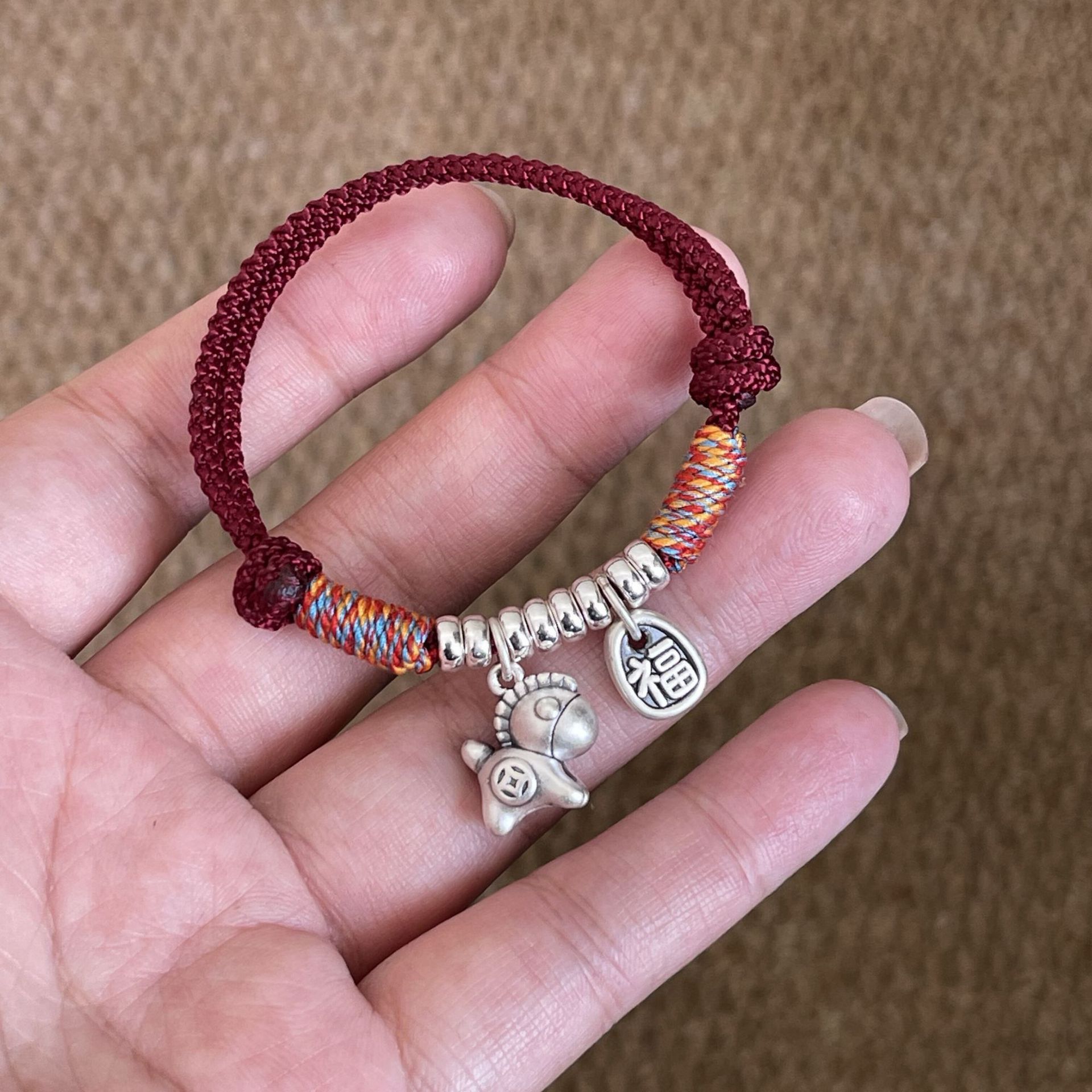 手链/红绳/铜微镶手环/四叶草手链/手串细节图