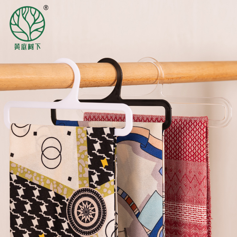 超市塑料毛巾围巾架挂钩丝巾架外贸家用长方形布料展示架厂家批发产品图