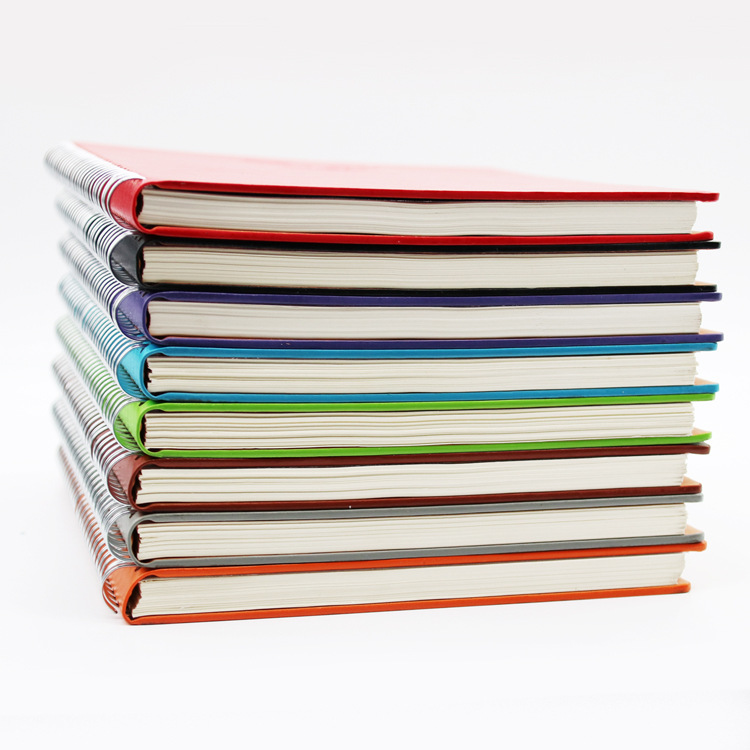 Yalong Cross-border Leather A5 Notebook Calendar Day Plan Special Notebook Soft Leather Printed Spiral Notebook Item Picture