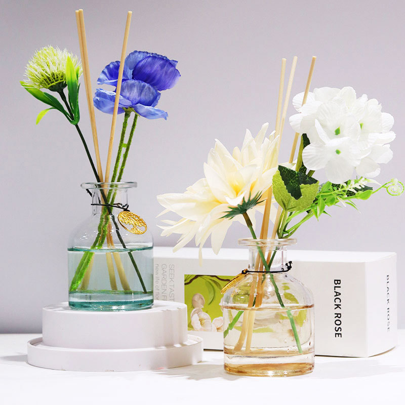 Master Flower Art Gardenia Flameless Fragrance Diffuser for Home Bedroom and Living Room, Plant Fragrance for Cross-border export
