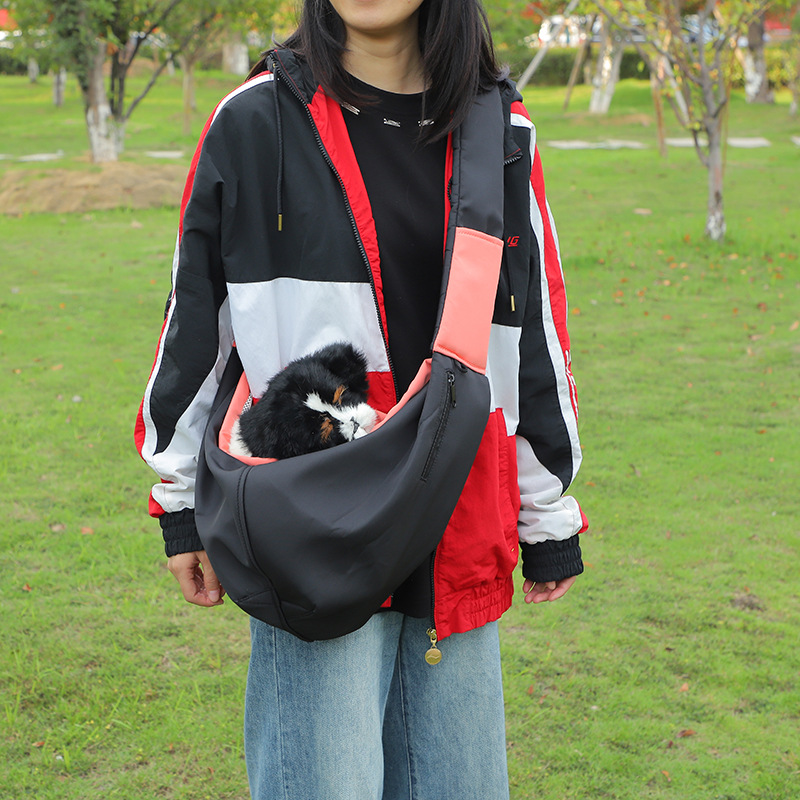 Rongka Pet Cross-border Solid Color Pet Tote Bag, composite fabric Large capacity single-shoulder bag, large capacity personalized portable cat and dog pet bag details Picture