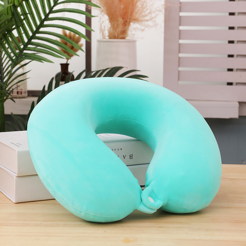 Office lunch break U-shaped pillow, neck support, soft car seat pillow, outdoor travel PP cotton U-shaped pillow Specification image