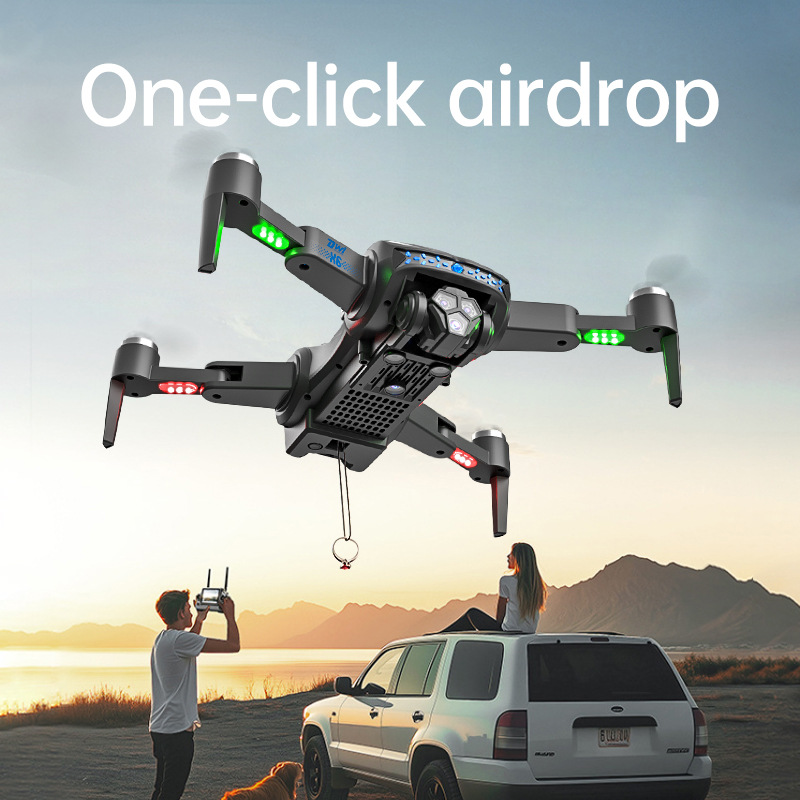 The cross-border X6 drone is equipped with a screen, brushless obstacle avoidance remote control aircraft, and a one-click airdrop aerial photography quadcopter Specification image