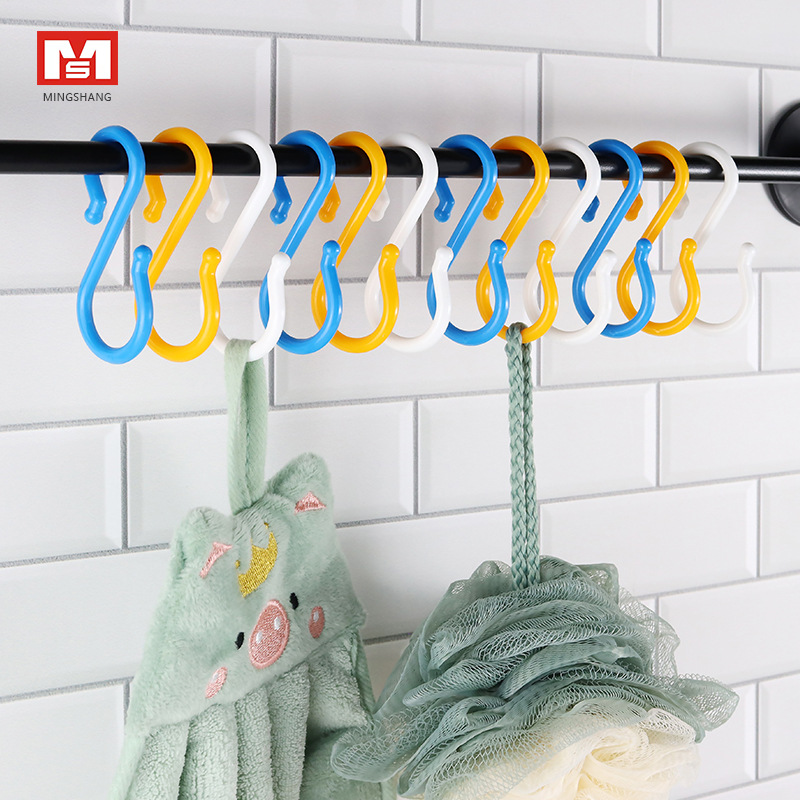 The Japanese MS 2023 storage S-hook thickened S-shaped hook can be used behind the bathroom, kitchen, living room and dormitory details Picture