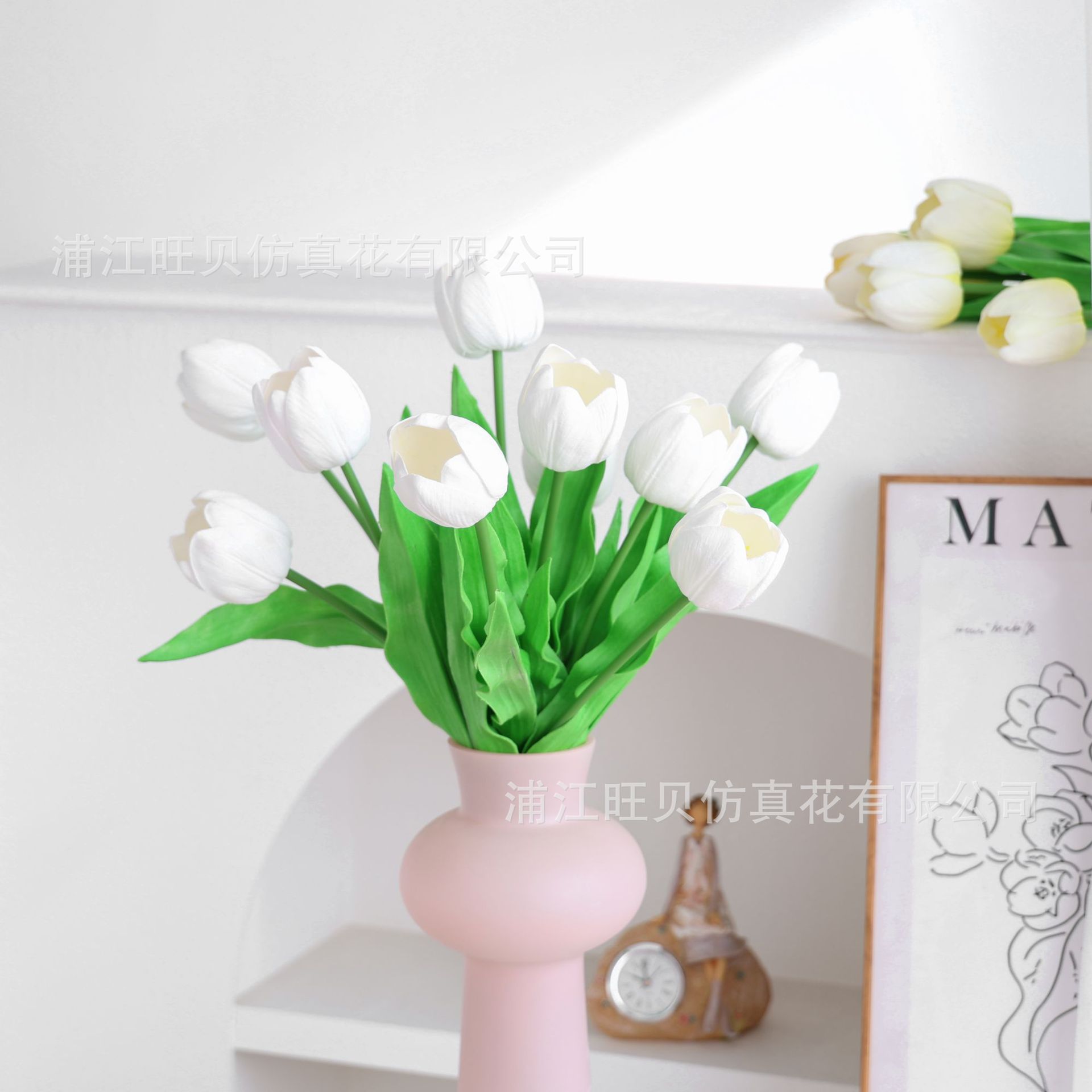 仿真花/装饰花/塑料花假花/手工花材料/家饰塑料花细节图