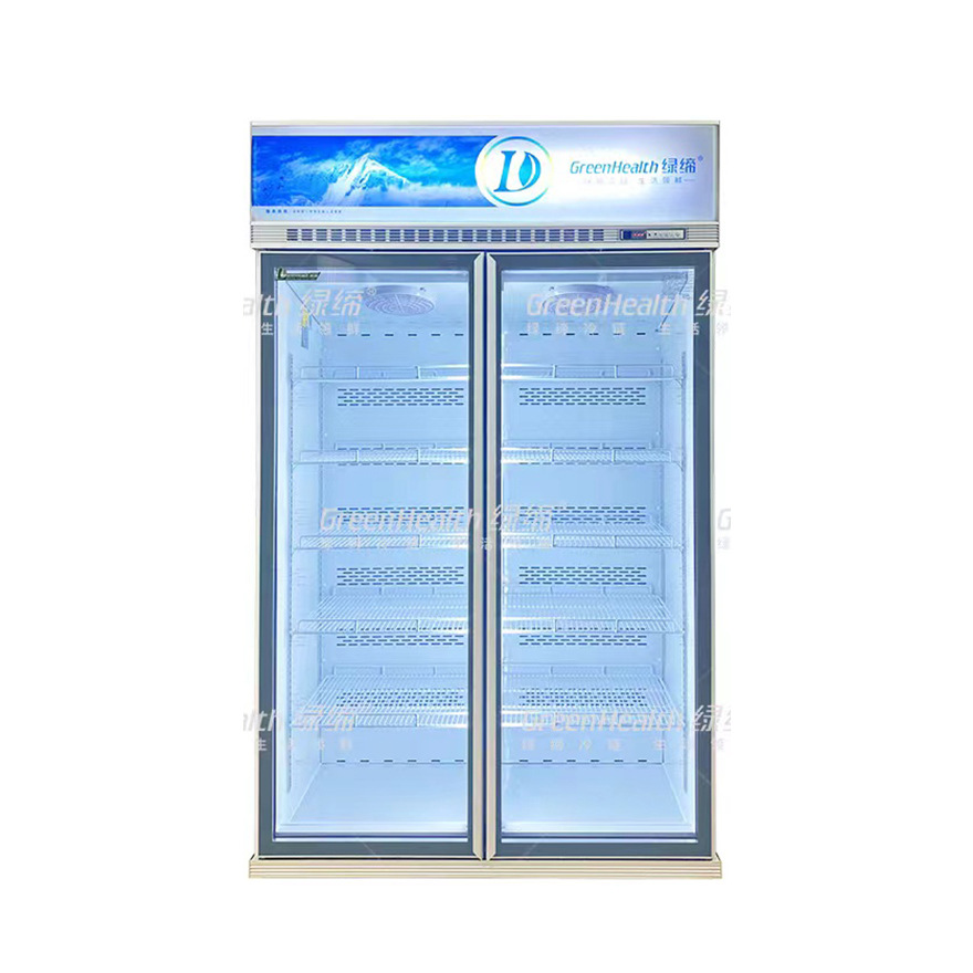 商用节能2门3门玻璃展示冻品GlassDoorFreezer立式冷冻柜细节图