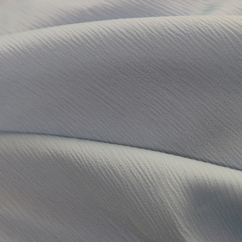 现货时尚纹路缎面玉米绉面料纬弹垂感佳顺滑上衣衬衫连衣裙布料细节图