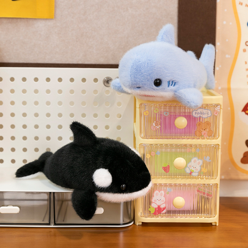 Ocean Series Black Tiger and Whale plush toys, aquarium souvenirs, Seal Palm Treasure event, and shark spray Specification image