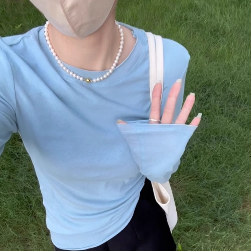 天然珍珠项链女时尚简约高级感锁骨链日常佩戴礼物