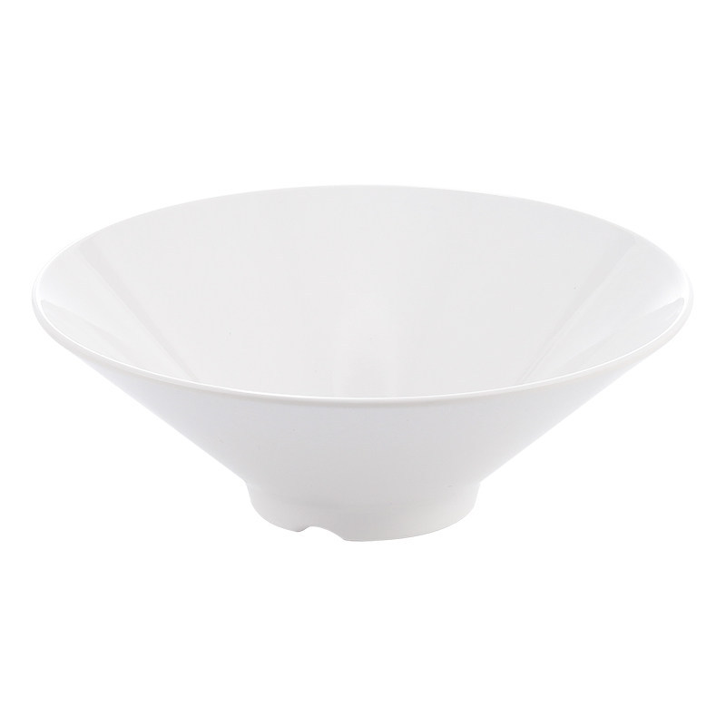Melamine conical horn bowl, commercial ramen bowl, plastic imitation porcelain noodle restaurant, hot pot bowl, soup bowl, noodle bowl, spicy hot pot bowl Application Scenario
