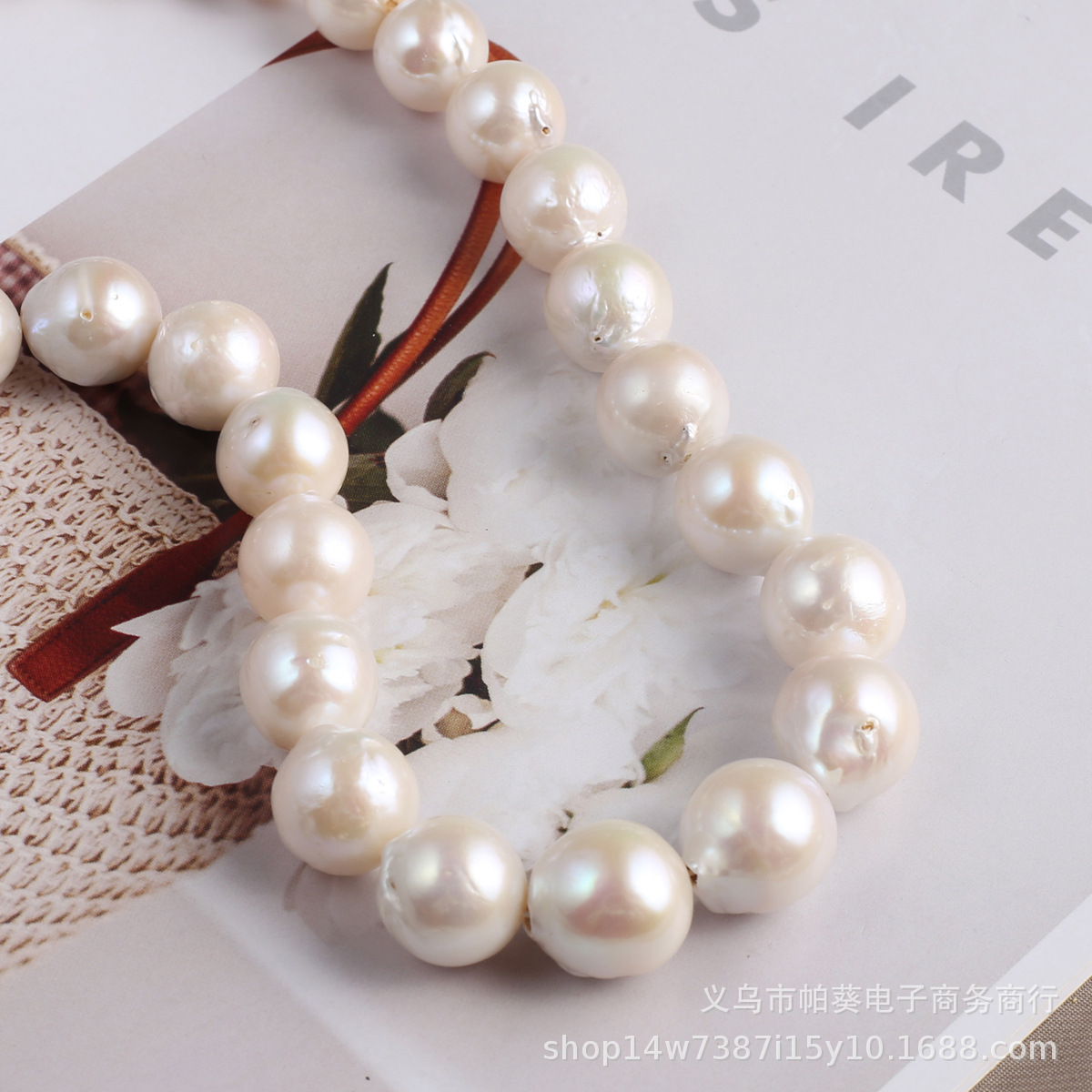 Natural pearl Baroque round beads DIY jewelry accessories, handcrafted jewelry necklaces, wholesale and production