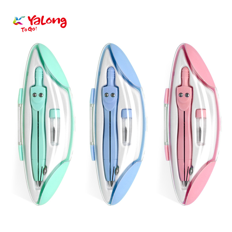 Yalong Cross-border has newly arrived a three-in-one design with a bow compass and student drawing compass Specification image