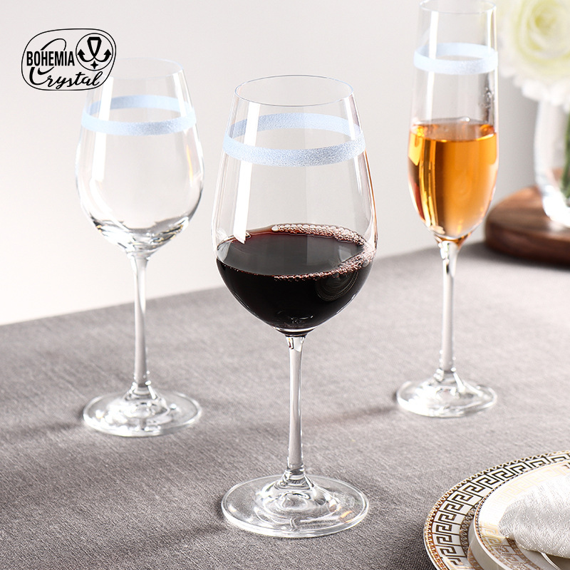 Czech Lexus imported creative European light luxury lead-free crystal cups, new multi-color cups, wine glasses, light home Specification image