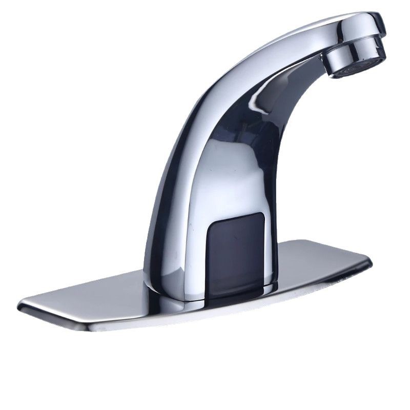 Intelligent infrared sensor faucet project, fully automatic single hot and cold countertop basin anti-sputtering switch for hospitals and shopping malls Item Picture
