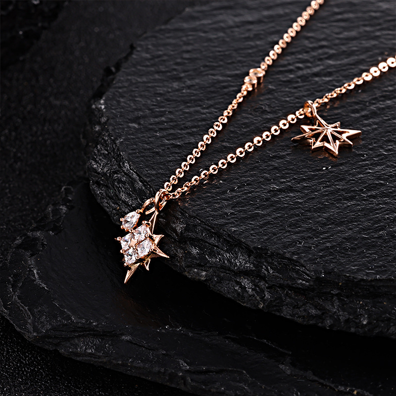 Zhuoheng Has Carefully Selected A New Best-Selling 925 All-Silver Star Pendant Accessory, Which Is Exquisite And Unique, And Exudes A High-End, Niche Women's Sweater Necklace