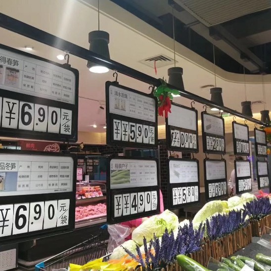 A4 fruit and vegetable price tag, double-sided large supermarket erasable price tag, black and green fresh food stall hanging special offer identification card, market fruit prompt hanging tag, market merchant handwritten price tag Specification image
