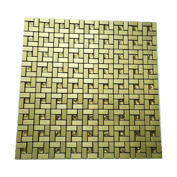 Hebei aluminum-plastic board self-adhesive Mosaic tile 3D stereoscopic metal self-adhesive wall tile wholesale Mosaic manufacturer Item Picture