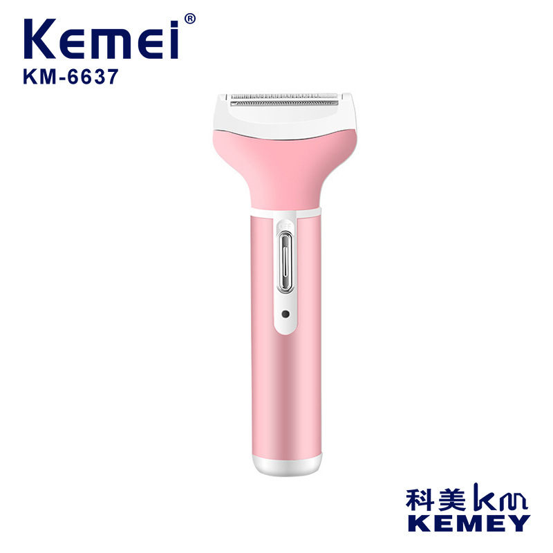 Komei depilador KM-6637 nariz pelo trimmer cejas afeitado de cuerpo completo 4 en 1 afeitado depilador