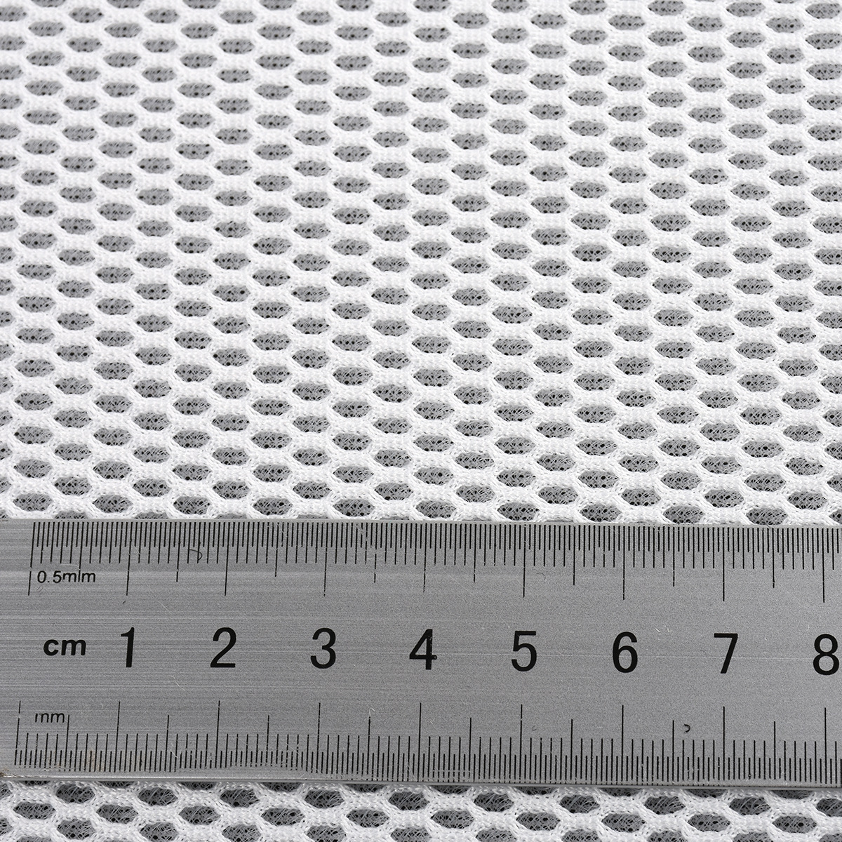 Polyester low-elasticity 045 mesh fabric for mattress seat cover, bag and shoe materials, sandwich mesh fabric details Picture