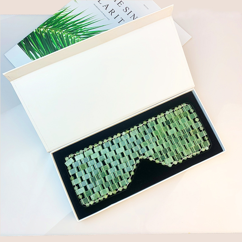 Factory wholesale of jade eyelids, jade facial beauty curtains, eye care, skin care, massage and beauty