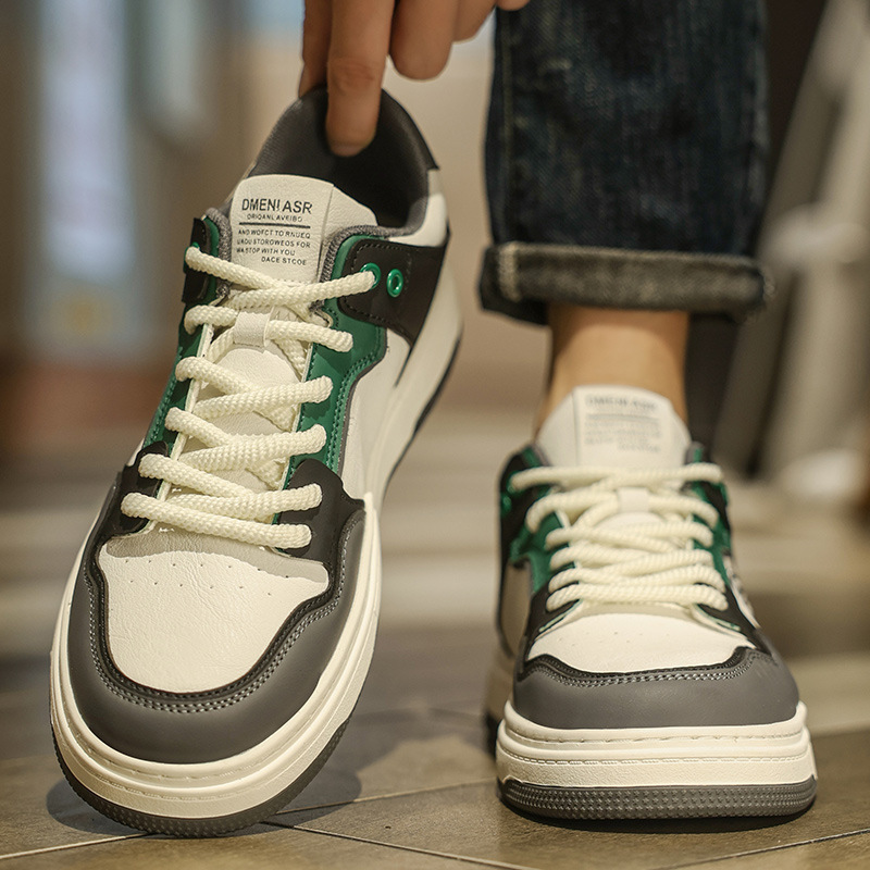 男鞋2025新款春季潮牌百搭高级感透气休闲鞋运动学生小众设计板鞋