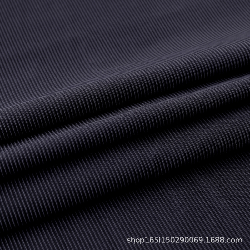 厂家直供锦氨290g螺感立体坑条罗纹布运动背心瑜伽裤针织面料产品图