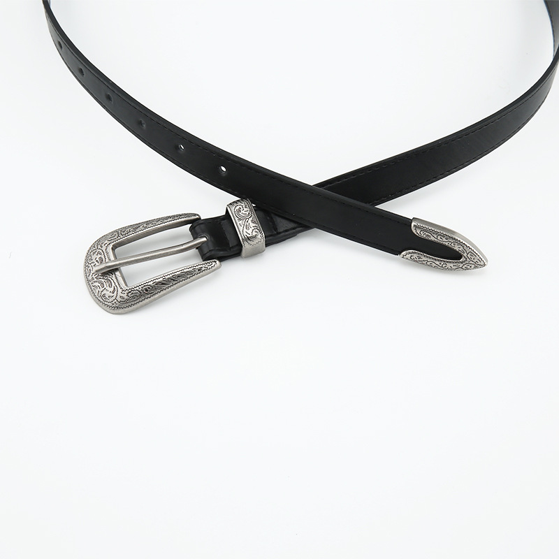 This retro and niche women's casual belt is versatile and simple. It pairs well with jeans and black in an ins style. In stock Application Scenario