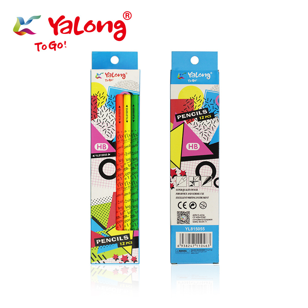 YL815055 high-quality graphite pencil, round wooden handle, standard pencil, children's HB pencil set Specification image