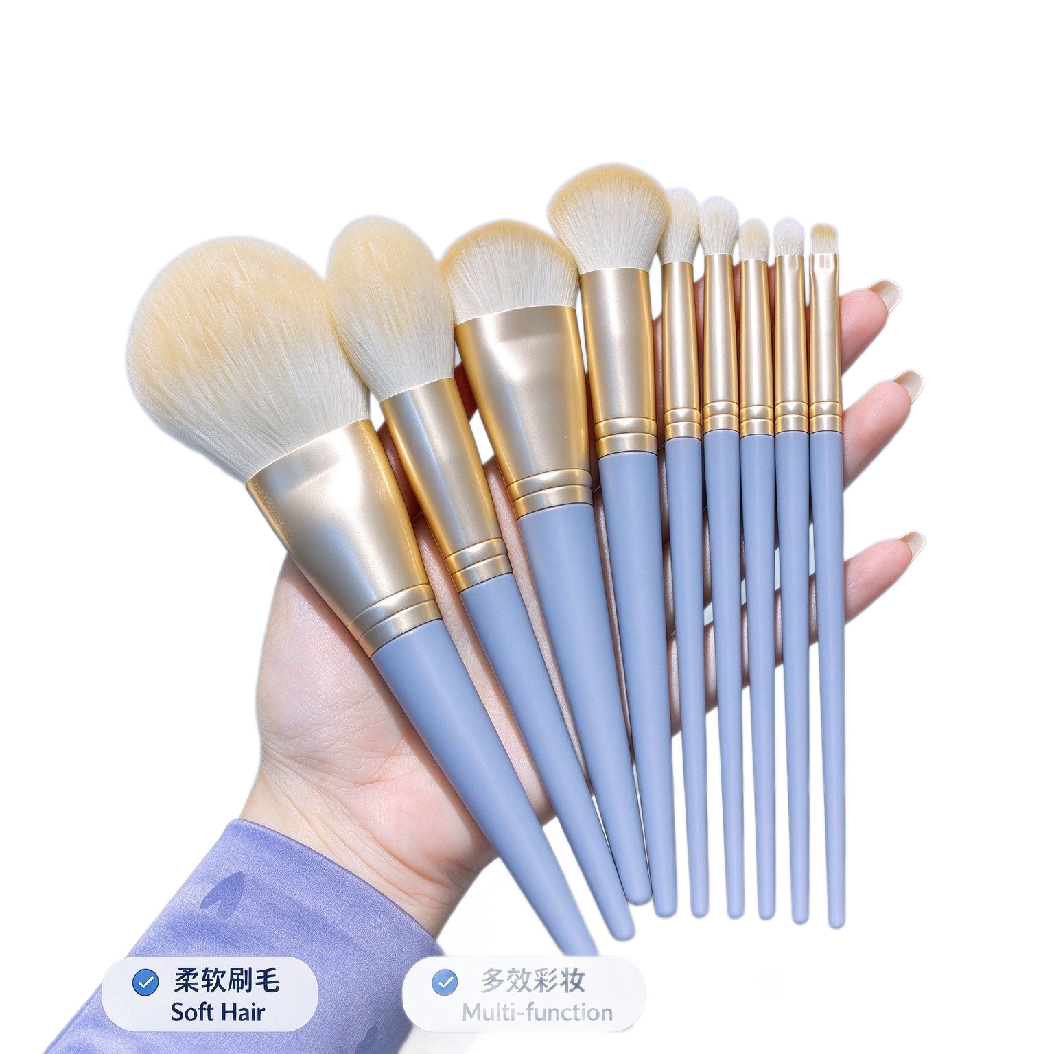 10 маскарадных костюмов от morandi blue blue с мягкими, волосатыми теней для век, раскрашены и полностью перекрашены Item Picture