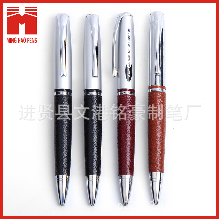 Rotating ballpoint pen, advertising gift pen, covered metal pen, foreign trade gift pen, advertising pen full figure