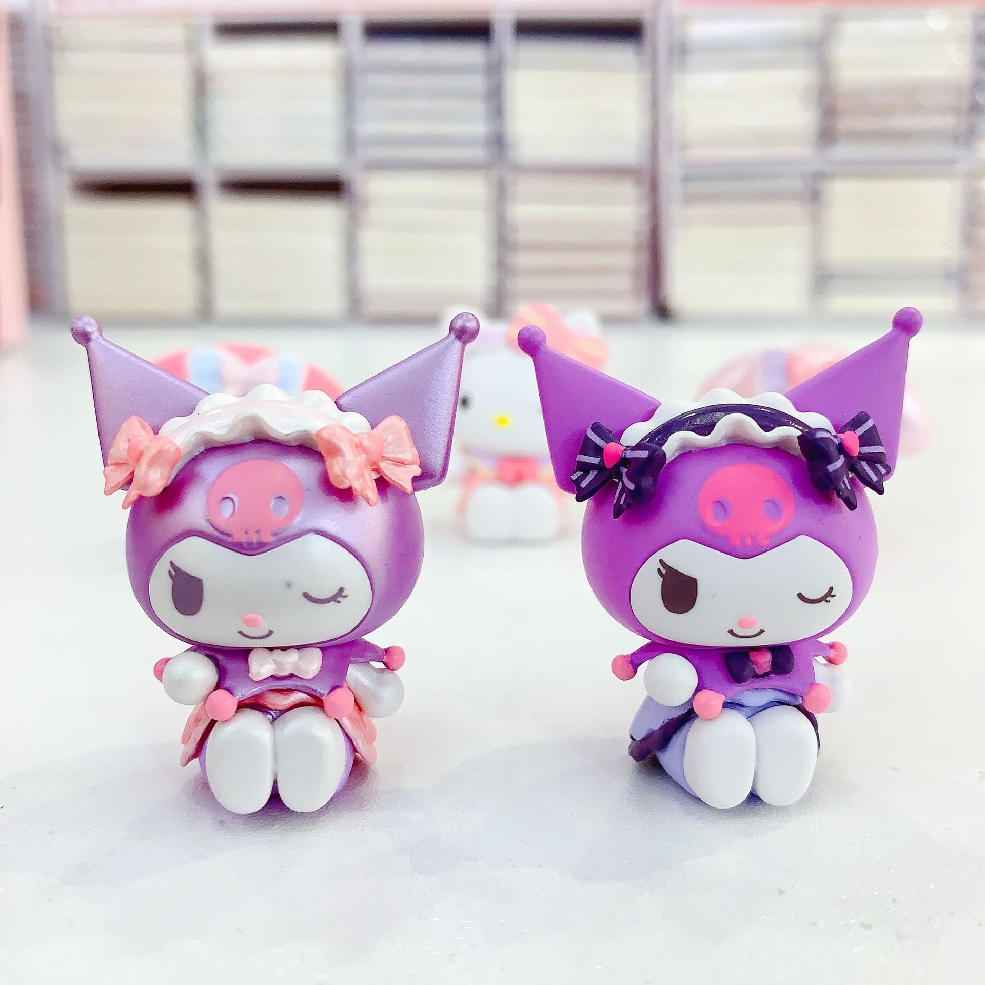 Officially authorized Sanrio Cute Bean Series Sweet Bud Love Blind Box Ornaments, trendy and cute figurine ornaments as gifts details Picture