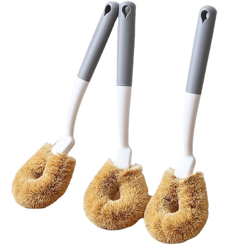 竹刷/洗衣竹刷子/长柄竹刷/竹刷子/洗衣刷白底实物图