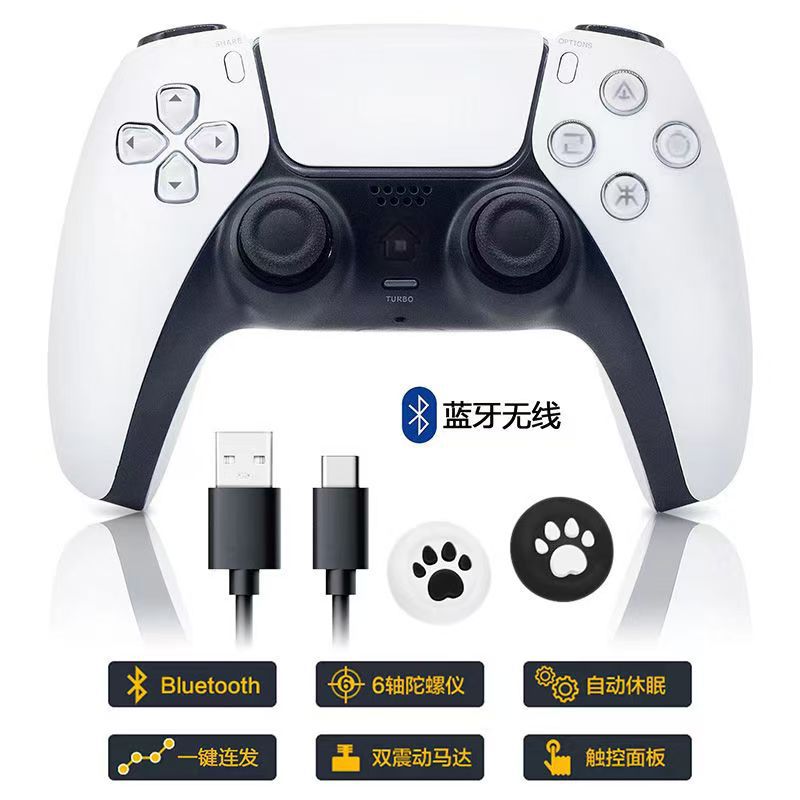 Crossover PS4 gamepad PS4 modelo privado totalmente funcional gamepad P-5 exterior con giroscopio de seis ejes doble vibración details Picture