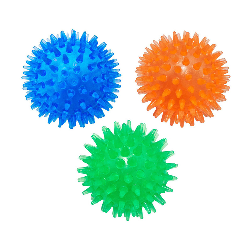 TPR, a cross-border bestseller in pet toys, has made a self-praise statement. The toy ball is a dog that is resistant to biting and has elastic spines. It is a medium to large-sized dog toy Item Picture