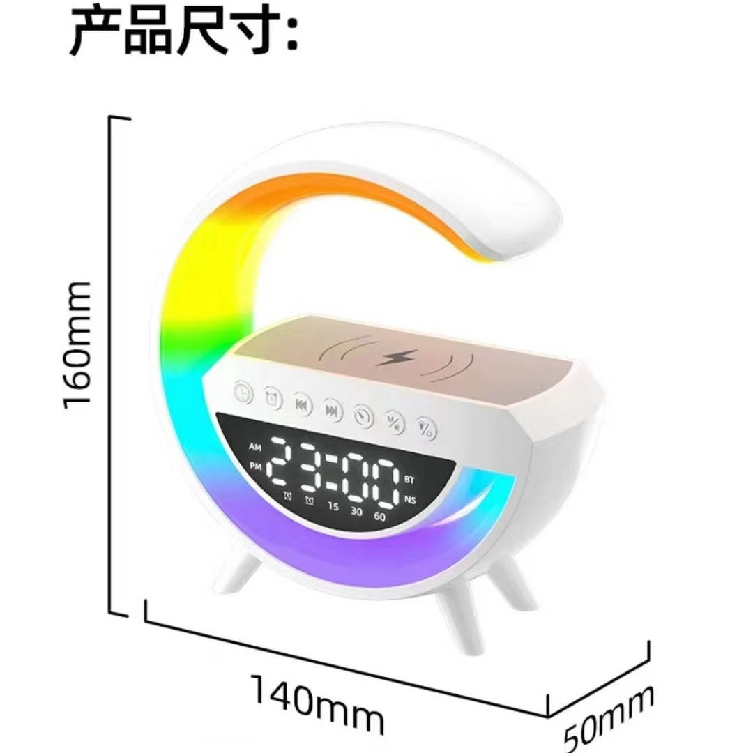 3401 Wireless Blue Mini Edition Audio Charging, Atmosphere alarm clock, night light, birthday gift, smart high sound quality Specification image