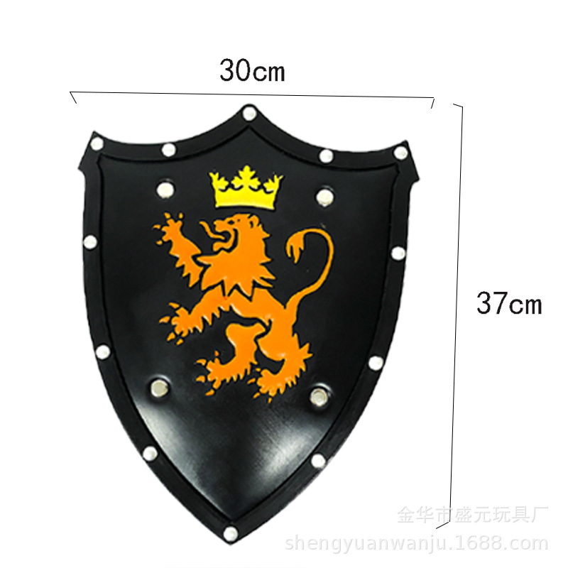 Little Pegasus Sword and Shield Set Toy PU rubber Anime Sword and shield Children's combination set weapon model sword Specification image