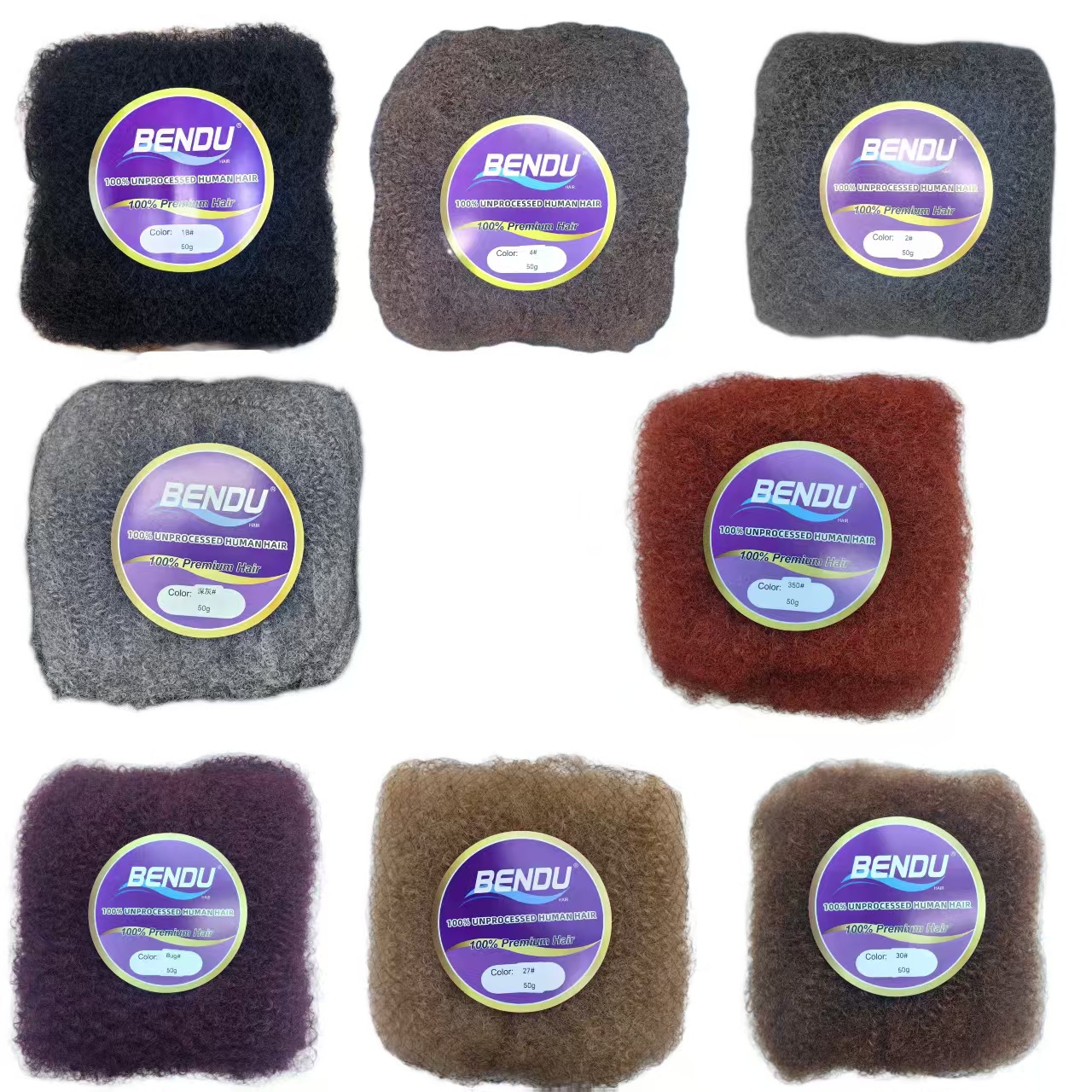 真人发假发发包蓬蓬丝脏辫Afro Kinky Bulk工厂直销