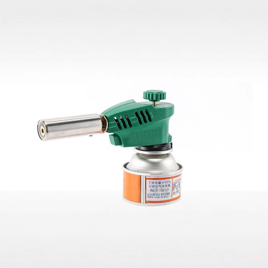 Portable card-type windproof metal welded card-type gas cylinder igniter, household pig hair burning outdoor barbecue igniter Specification image