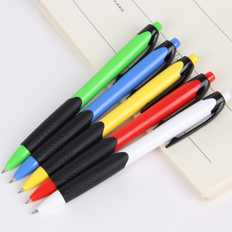 Office ballpoint pen 1.0MM press ballpoint pen plastic 527-24 Ballpoint pen details Picture