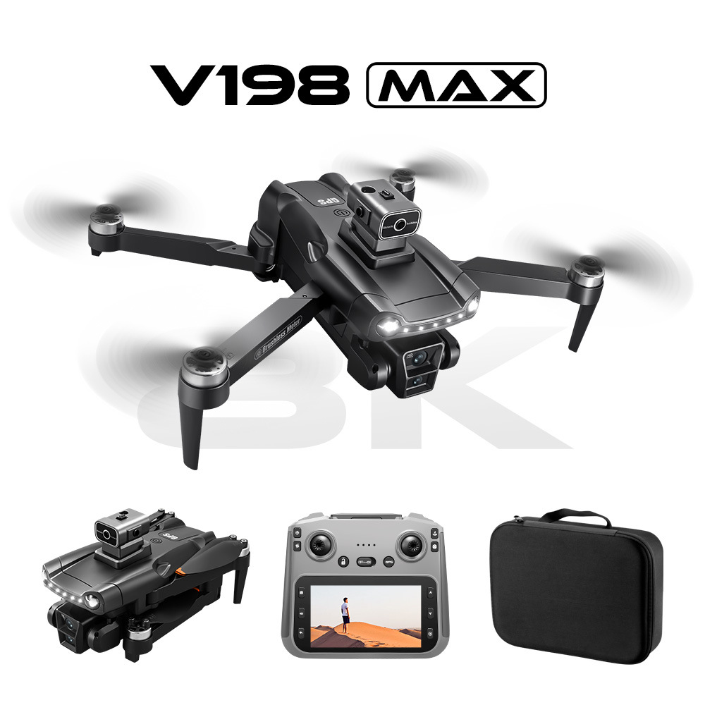 Cross-border new product V198MAX brushless GPS return with screen high-definition aerial photography obstacle avoidance drone, foreign trade remote control aircraft Specification image
