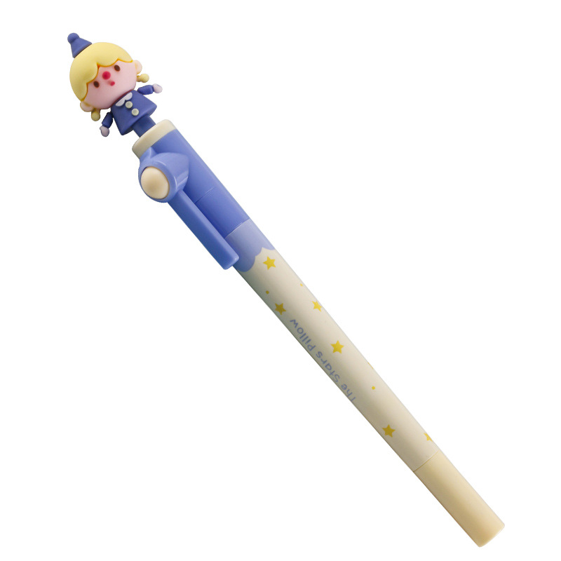 Stress-relieving spinning pen, cartoon character-shaped fun finger toy, stress-relieving magic tool, creative stationery gift for children and adults Item Picture