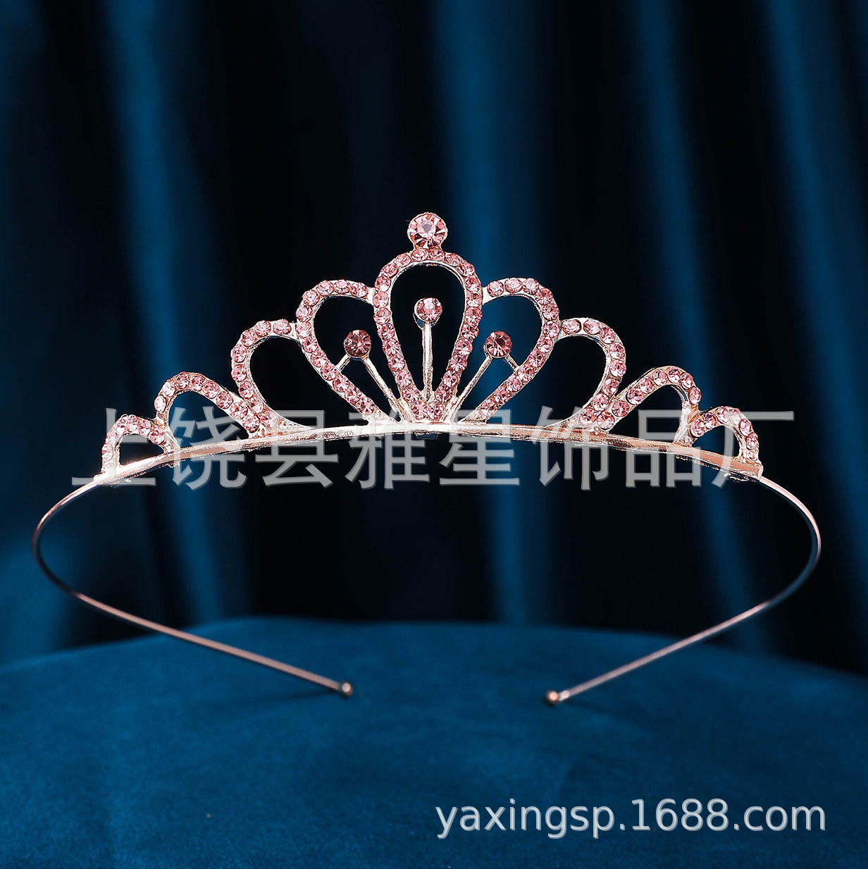 Niños corona princesa adorable hoyo bebé fiesta show peluquería novia simple luz lujo tiara de novia corona Specification image