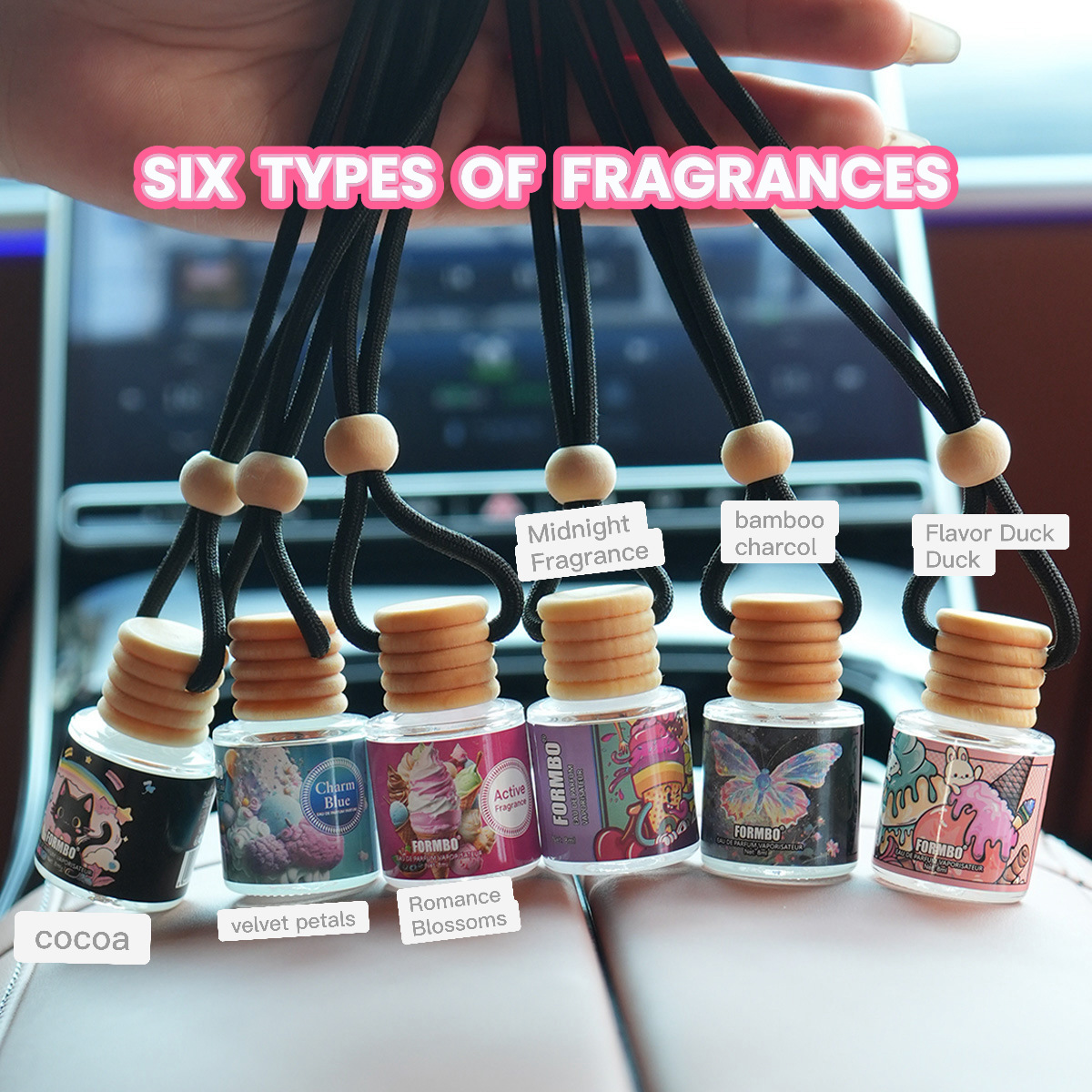【 Cross-border Exclusive 】FORMBO Car Aroma Diffuser, Special Aroma Diffuser for Car Accessories, Deodorizing and long-lasting fragrance wholesale